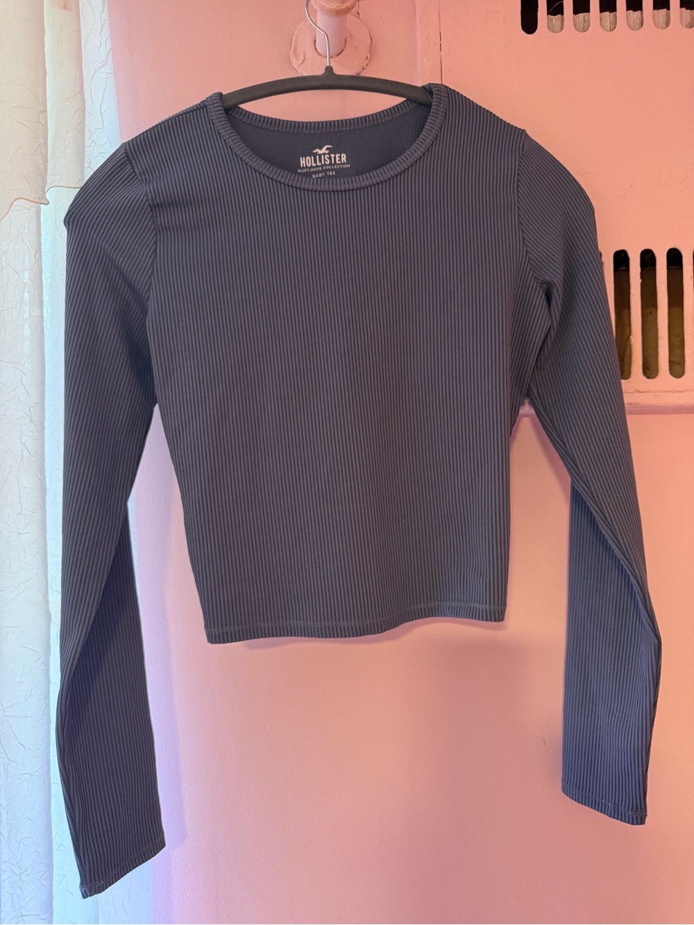 Hollister Long Sleeve Ribbed Top